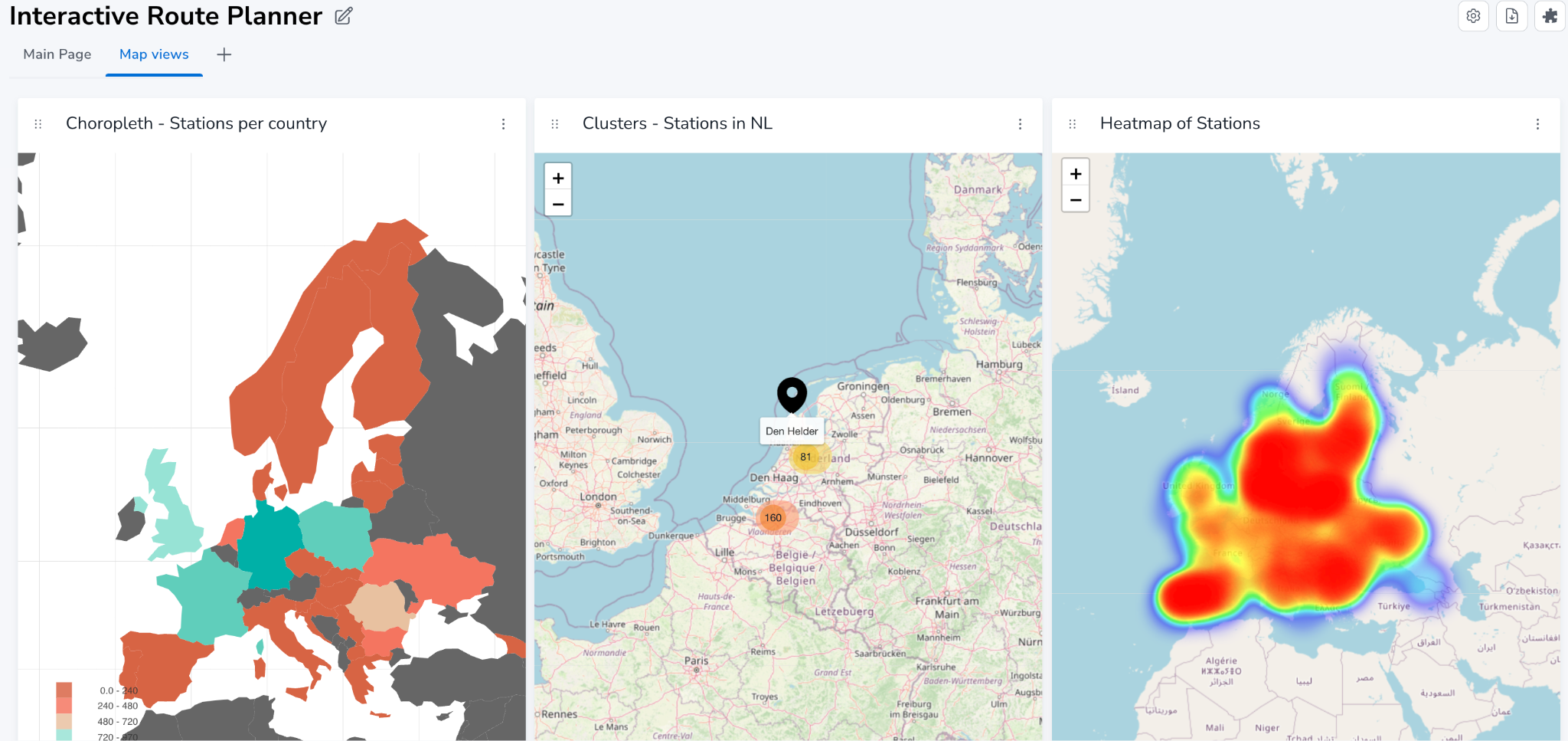 A sample Neo4j dashboard demonstrating how to build visual planners for rail networks and other complex systems.